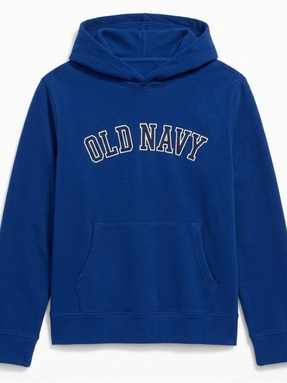 Old Navy Fleece Pullover Hoodie Adult XL Royal Blue Embroidered Arch Logo